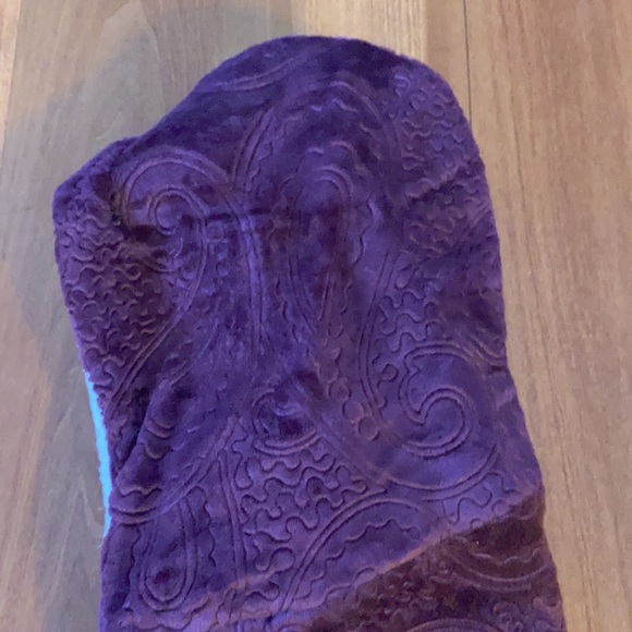 NEW Purple Scarf Hood Shood Hat - Picture 3 of 8